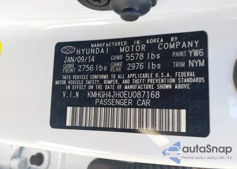 2014 Hyundai Equus Ultimate z USA, uszkodzony, nr VIN KMHGH4JH0EU087168